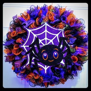 Halloween Spider Wreath